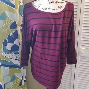 41 Hawthorne nation red black stripe sweater XL